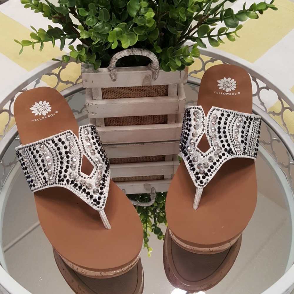 Yellow Box flip flop